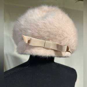 Vintage Angora Kangol Hat with Bow